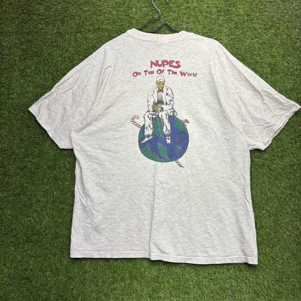 Vintage Kappa Alpha Psi Eta Chi Nupes On Top Of The World Pocket T-Shirt Gray XL